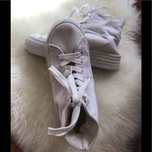 White Platform Sneakers